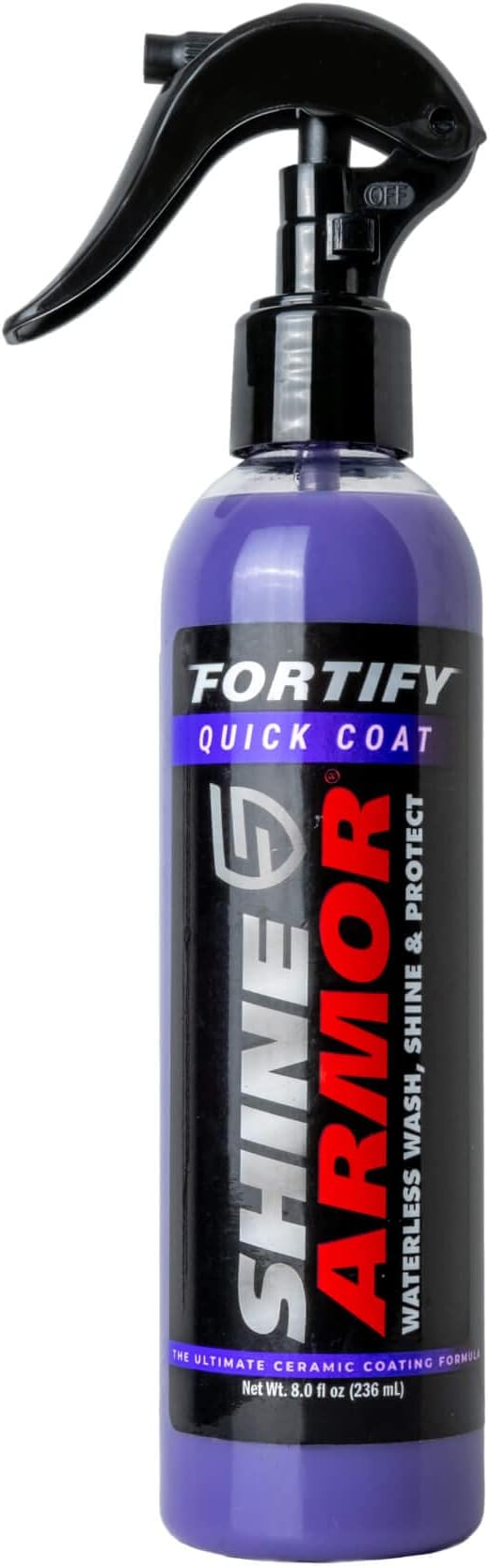 SHINE ARMOR Fortify Quick Coat & Pristine Tire Shine Gel Dressing & Cleaner