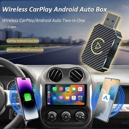 Wireless CarPlay Adapter 2-in-1 for Honda Accord LX Sport EX-L Touring 1.5T Hybrid Touring 2.0T, USB Design Plug and Play Bluetooth Fast Connection Car Accessories