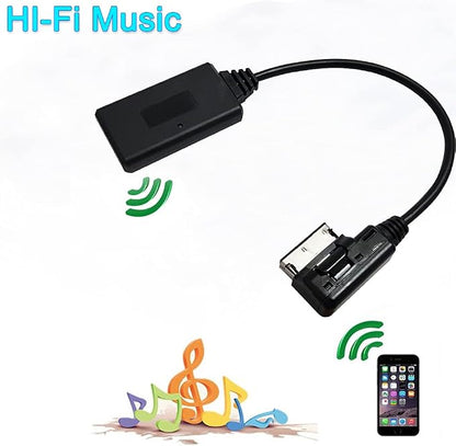 Bluetooth Adapter Compatible with Mercedes Benz Car Apple Android Phone Music MMI Interface Wireless Cable Capable Devices
