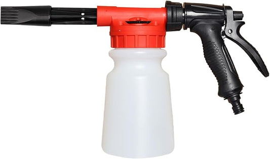 ZIMISI Car Wash Foam Gun, Foam Cannon for Hose, Professional Car Foam Sprayer with 6 Levels Foam Concentration, Spray Gun Cleaner, Connects to Any Garden Hose (Red)