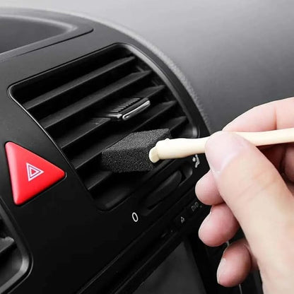 12 Pack Car Air Vent Duster Brush Blind Duster Car Interior Detail Dust Brush Sponge Brushes Dash Duster for Automotive Air Conditioner Vent Dashboard Crevice Mini Split Vent Window Blinds