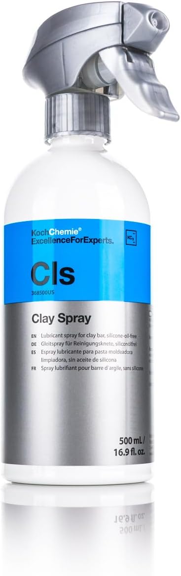 KOCHCHEMIE Koch-Chemie - Clay Spray - Lubricant Spray for Clay Bar or Clay Towel Decontamination; Silicone-Oil-Free; Specialized Formula Helps Preserve Longevity; Mild & Low-Residue (500 milliliters)