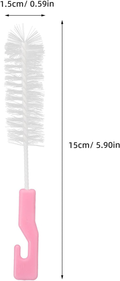 Beavorty 5 Pcs Hearing Aid Cleaning Brushes Portable Small Tube Vent Cleaner Kit Compact Handheld Tool for Earphone and Hearing Aid Maintenance