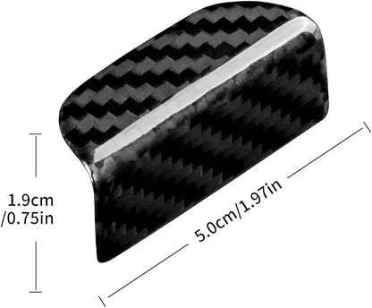 AIRSPEED Hard Carbon Fiber for Subaru BRZ Toyota GR86 2021 2022 2023 2024 2025 Car Armrest Box Button Cover Center Console Interior Trim Accessories, Black
