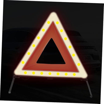 Healifty 1pc Car Safety Triangle Warning Sign Roadside Hazard Alert Road Safety Kit Triangle Road Sign for Vehicle