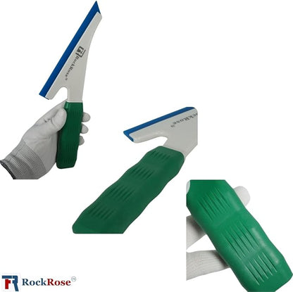 RockRose Doctor Stroke Squeegee – Professional Window Tinting Squeegee & Vinyl Wrap Applicator, Heavy-Duty Rubber Scraper for Auto Glass & Flat Glass Tint Blue