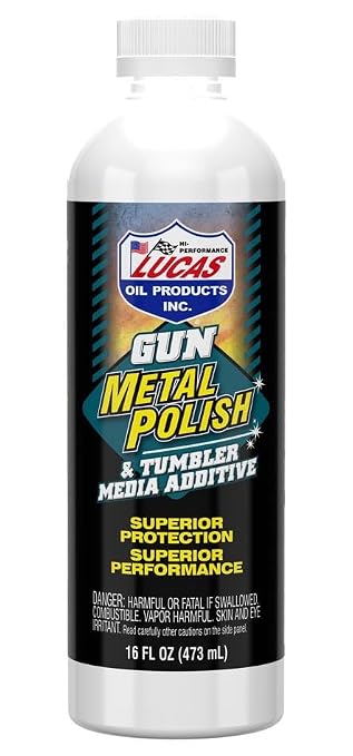 Lucas Oil 10880 Gun Metal Polish & Tumbler Media Additive - 16 Ounce (Pack of 12)