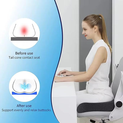 DonutRelax Seat Cushion – Ergonomic Donut Pillow for Tailbone & Pressure Relief, Breathable Mesh Cushion for Office Chair, Home, Car & Wheelchair
