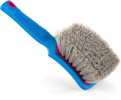 Detail Factory - ProGrip XL Tire Brush - Ergonomic ProGrip Handle - Stiff Synthetic Bristles to Cut Through Grime - Octane Underglow