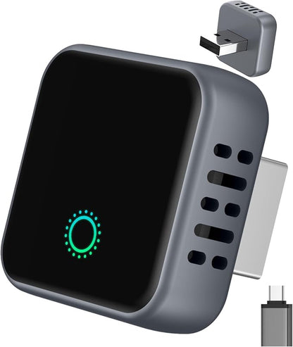 𝟐𝟎𝟐𝟓 𝐔𝐩𝐠𝐫𝐚𝐝𝐞𝐝 Wireless CarPlay Adapter for Apple iPhone iOS 10+,USB/USB C Mini Design for Convert Wired to Wireless Car Play Adapter,Plug and Play Stable No Latency from iPhone to Screen