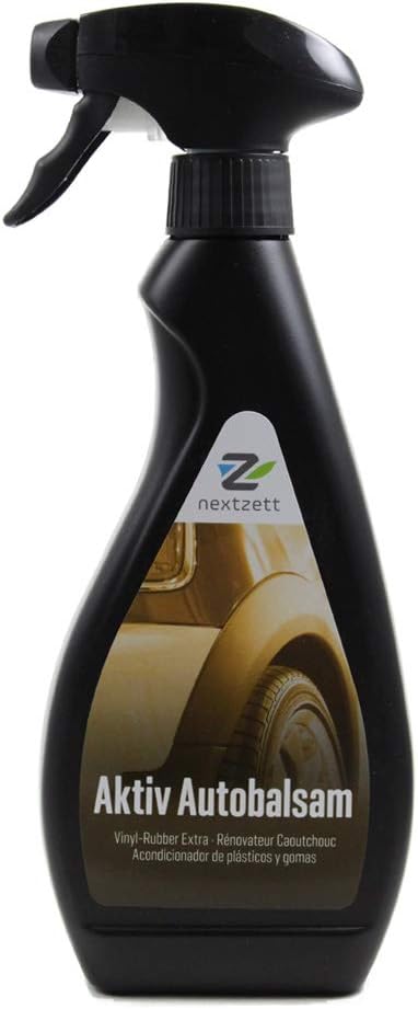 nextzett Vinyl-Rubber Extra "Aktiv Autobalsam" – Vinyl Cleaner, Rubber Trim Restorer, and Tire Protectant for Cars – 16.9 fl oz