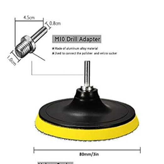8PCS Car Foam Drill Polishing Pad Kit 7 Inch Buffing Pads Kits Drill Buffer, Foam Polish Pads Car Polisher Attachment for Drill Buffing, Car Sanding, Polishing, Waxing, Cleaning Set(7" 8PCS)
