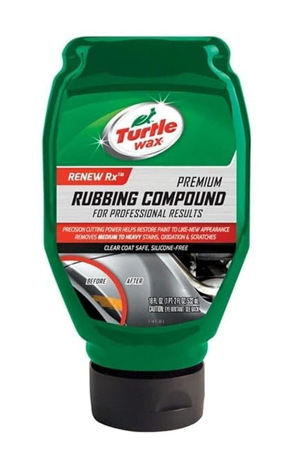 Turtle Wax T-415 Premium Grade Rubbing Compound - 18 oz, Green (Pack of 2)