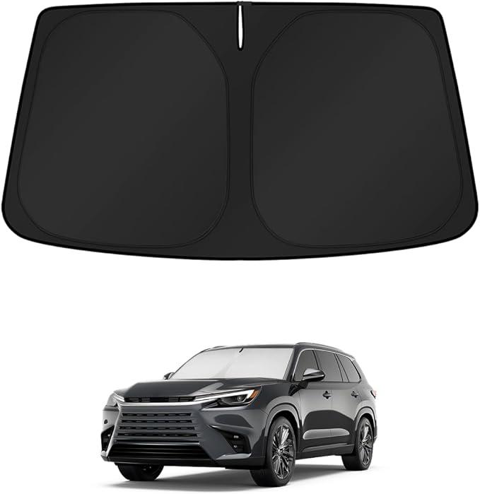 KUST Windshield Sun Shade for Lexus TX 2024 2025 2026 Window Accessories Shade Sun Visor Cover Foldable Block UV Rays