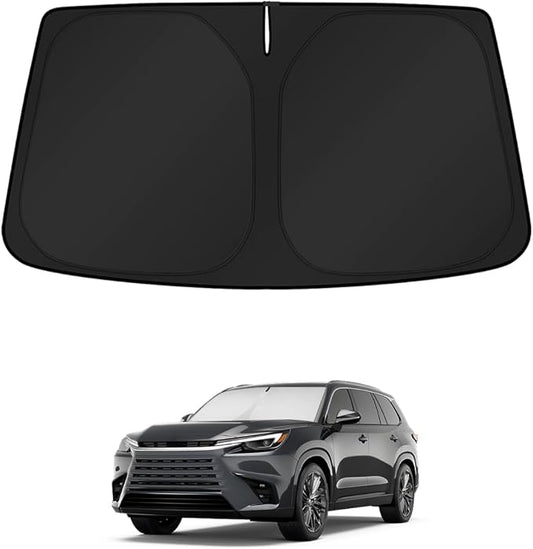 KUST Windshield Sun Shade for Lexus TX 2024 2025 2026 Window Accessories Shade Sun Visor Cover Foldable Block UV Rays