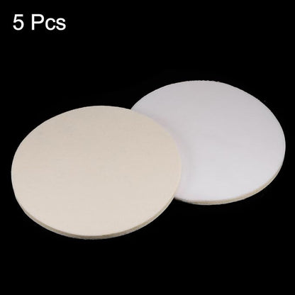 HARFINGTON 5pcs Wool Felt Polishing Pads, 7 inch Buffing Wheel Polish Pad Flocking Hook & Loop Back for Car Glass Plastic Metal Stone