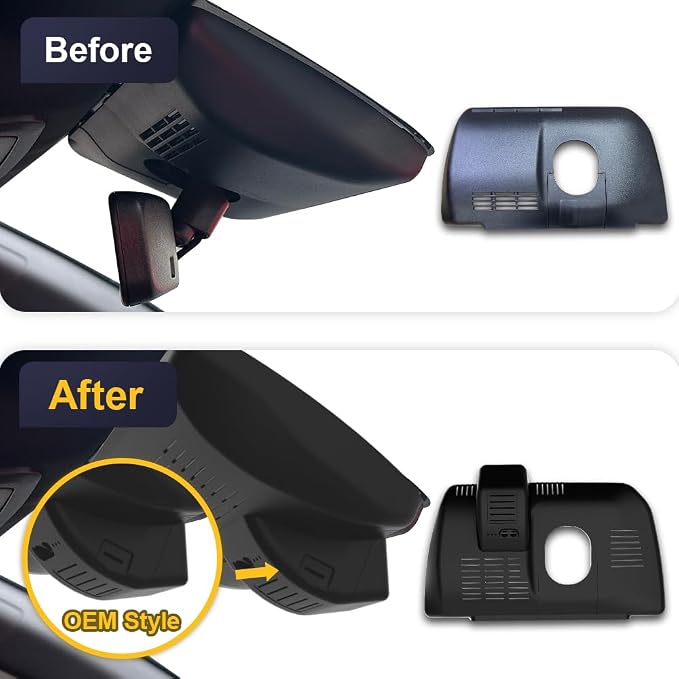 Fitcamx Front 2K+Rear 1080P Dash Cam Adapts for Toyota Tacoma & Hybrid 2024-2026, OEM Look, Dual HD Video, WiFi & APP, Loop Recording, Graivity Sensor, Night Vision, Easy to Operate, 64GB Card