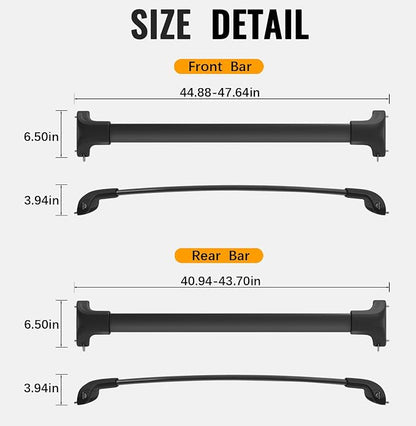 Roof Rack Cross Bars 300lbs Compatible with Ford Explorer 2016 2017 2018 2019 Limited/XLT/Sport/Platinum Heavy Duty Aluminum Lockable Roof Rails Crossbars Rooftop Cargo Carrier Luggage