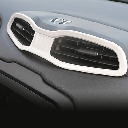 31PCS/ Set Interior Trim Kit Car Interior Accessories Decoration Trim Kit for Jeep Renegade 2015-2018 (White)
