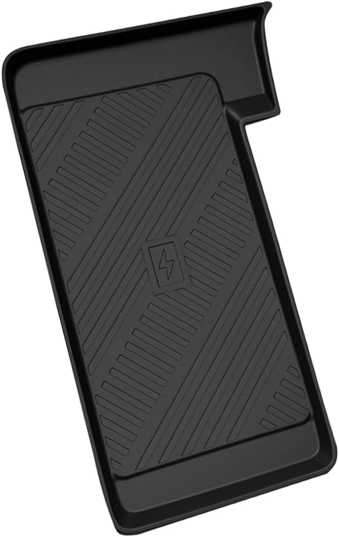 Muslogy Center Console Inserts Compatible with 2025 2026 Toyota Camry Accessories, Center Console Wireless Charger Protective Mat Liner Anti-Slip Phone Charge Area Charging Protection