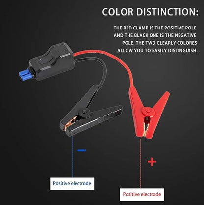 EC5 Heavy Duty Jump Starter Replacement Cables with Battery Clamps-EC5 Connector Car Jumper Cable Booster Jumper Cables 12V Car Battery Booster Jumper Emergency Cable-Car Jump Starter Battery Clips