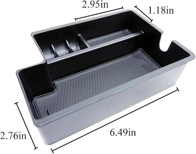 Center Console Armrest Storage Box Compatible with Mitsubishi Outlander Sport 2012 2013 2014 2015 2016 2017 2018 2019 2020 2021 ABS Tray Insert Organizer Glove Pallet
