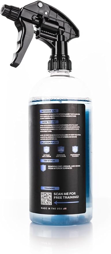 Interior Cleaner - All-Purpose Car Interior Cleaner for Plastic, Vinyl, Rubber & Trim - 32oz