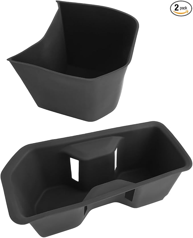 CDEFG 2PCS for 2024 2025 2026 Toyota Grand Highlander Center Console Organizer Middle Console Storage Cup Holders for 2025 2026 Toyota Grand Highlander Hybrid Accessories