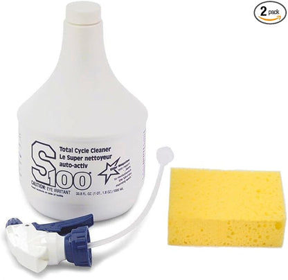S100 12001B-02 Total Cycle Cleaner Bottle - 33.8 oz., 2-Pack