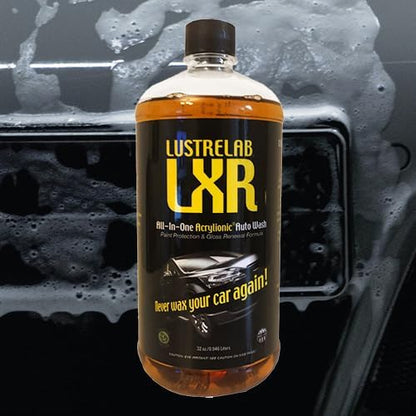 LustreLab LXR All-In-One Acrylionic Auto Car Wash and Wax, Replaces 5 Different Car Care Products and Renews your Vehicles Clear Paint Protective Coating, 1 Quart (32oz)