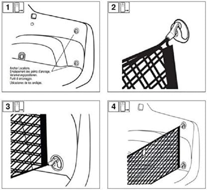 Envelope Style Automotive Elastic Trunk Mesh Cargo Net Accessories for Subaru Impreza 2017 – 2024 & Crosstrek 2018 – 2024 - Premium Trunk Organizers and Storage - Luggage Nets for Vehicles