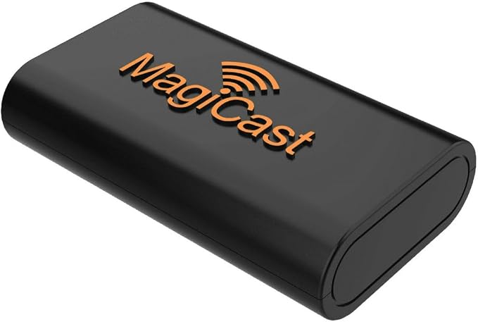 Power Acoustik MagiCast Wireless CarPlay & Android Auto Adapter – Plug & Play Dongle Converts Wired Car Stereos to Wireless – Universal Fit, Fast Auto-Pairing, USB Connection