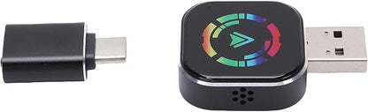 Yoidesu Wireless Car Play Adapter with Automatic Connection, Wired to Wireless Car Play Adapter for Android Auto Conversion with Type C to USB