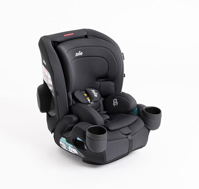 Joie Baby, Saffron™ SI 4‑in‑1 Convertible Car Seat, Rear‑Facing, Forward‑Facing, High‑Back & Booster, LockTight™ Install, Side Impact Protection, No‑Rethread Harness (Shale)