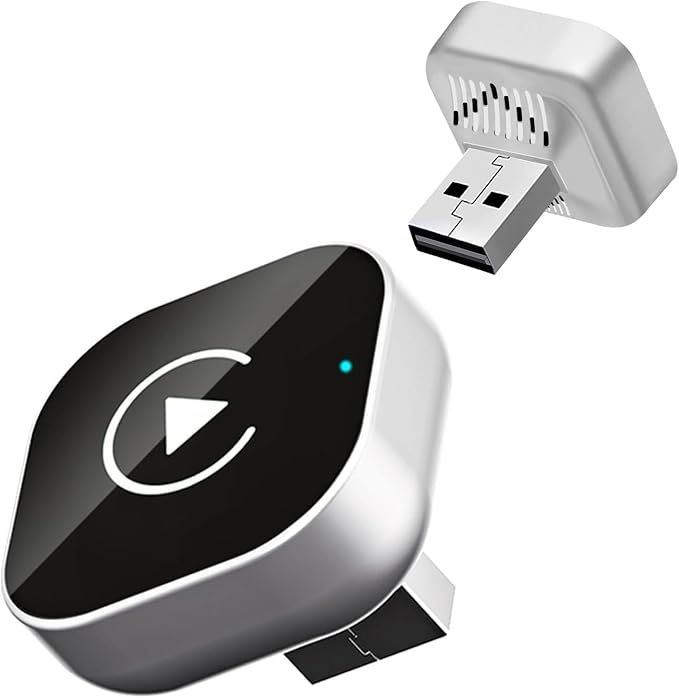 Wireless CarPlay Adapter for iPhone, Apple CarPlay Wireless Converter | 2026 Upgrade Plug & Play Mini USB CarPlay Dongle, Fast Stable Connection for Wired CarPlay Cars