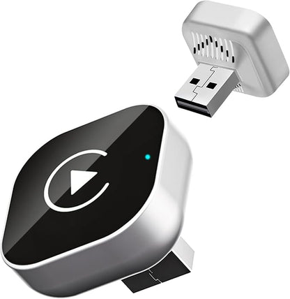Wireless CarPlay Adapter for iPhone, Apple CarPlay Wireless Converter | 2026 Upgrade Plug & Play Mini USB CarPlay Dongle, Fast Stable Connection for Wired CarPlay Cars