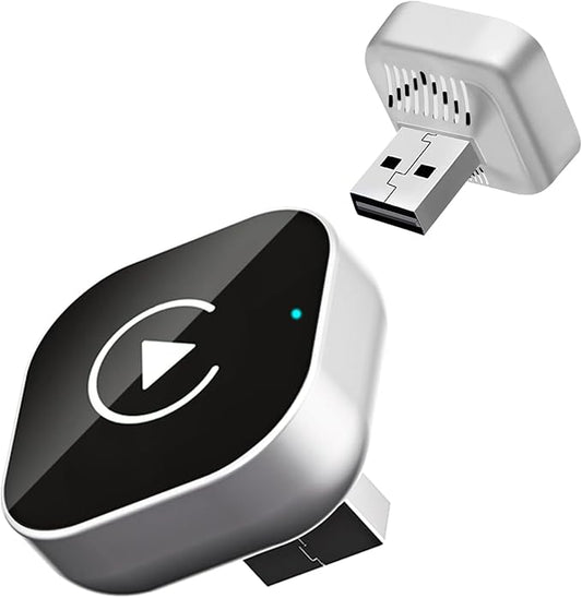 Wireless CarPlay Adapter for iPhone, Apple CarPlay Wireless Converter | 2026 Upgrade Plug & Play Mini USB CarPlay Dongle, Fast Stable Connection for Wired CarPlay Cars