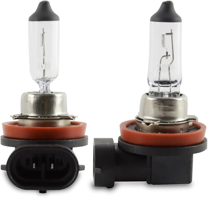 H11 Halogen Headlight Bulb - 12V 55W, High/Low Beam Fog Light Replacement,Halogen Light Bulbs,DOT Compliant,Universal Lighting Accessories for Cars,Not fit 24V Vehicles,Pack of 2
