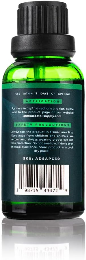 Armour Detail Supply - Pro Quartz Coating - Highly Resistant Dual Phase Bonding Silazane Coating - Chemical & Scratch Resistant for Cars, Chrome & Plastic Trim, 5-Year Durability - 30ml