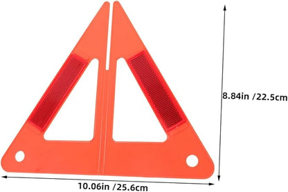 5pcs Reflective Triangle Warning Stand for Vehicles High Visibility Emergency Roadside Safety Rack Easy Installation for Car Models Breakdown Situations