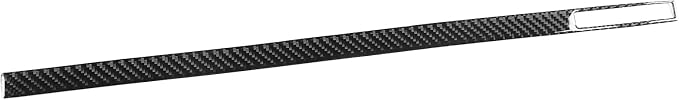 Real Premium Carbon Fiber Compatible with Dodge Charger 2008 2009 2010 Decor Car Co-Pilot Side Dashboard Trim Strip Glove Box Switch Sticker Kit Interior Accessories Decal Cover Style A 2pcs Black