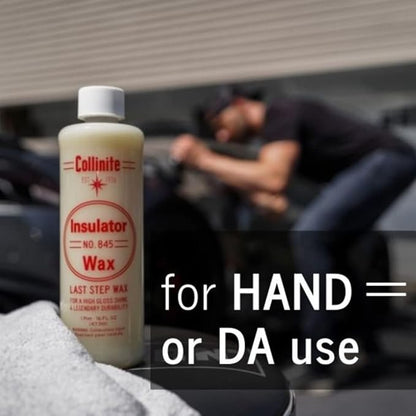 Collinite 845 Insulator Wax - Carnauba+Polymer Sealant, High Gloss, Durable Beading & Long-Lasting Paint Protection for Cars, Boats, Trucks, RVs, Motorcycles (16 fl oz) Pack of 12 (Full Case)