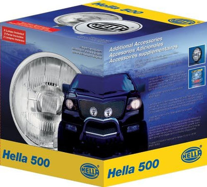 HELLA 005750952 500 Series Driving Lamp Kit, Clear, 6"