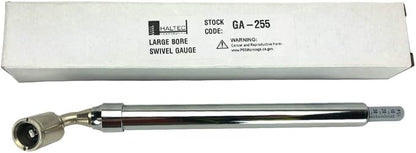Haltec GA-255 Large Bore Swivel Foot Air Gauge 360 Degree Swivel 10-150 psi