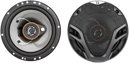 Alphasonik AS2629P Loudspeakers Pair of 6.5" 350W Max 3-Way Speakers Plus 6X9 500W Max 3-Way Car Audio Coaxial Speakers 4 Ohms Premium Quality Audio Door Speakers for Car or Truck Stereo Sound System