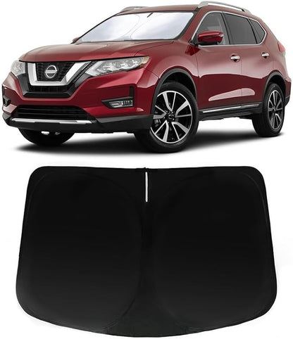Windshield Sun Shade for Nissan Rogue 2014-2020, Car Front Window Sunshade with 240T Sun Visor Protector Blocks UV Rays Heat Sun Shield Accessories