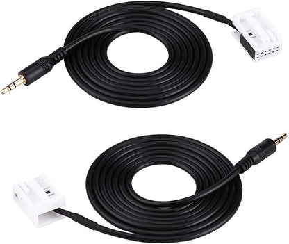 Acouto for Radio Bluetooth Adapter, AUX Cable Car Audio AUX Auxiliary Cable with Radio Removal Tools for 307 308 407 for C2 C5
