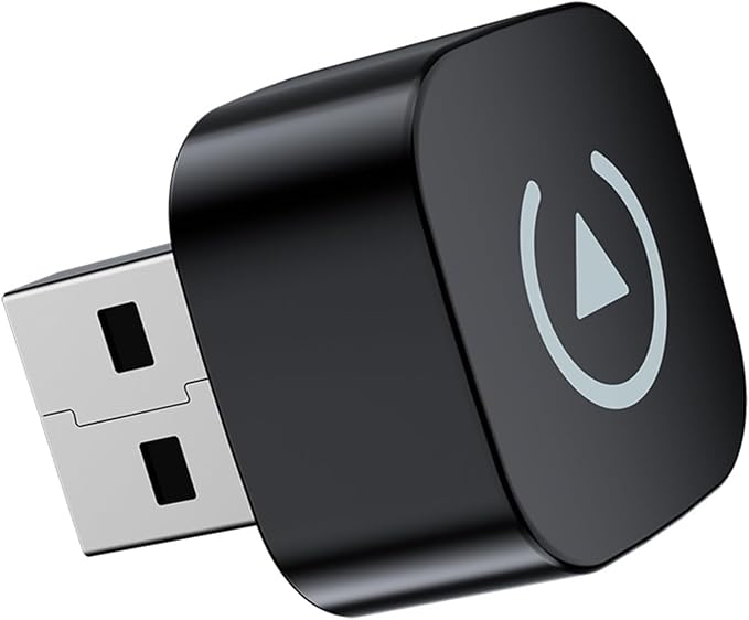 Wireless Carplay Adapter for Peugeot 208 2008 308 3008 408 4008 Expert 2016-2025, Plug and Play Car Play Wireless Adapter, 2 in 1 CarPlay Accessories, Auto Reconnect,A
