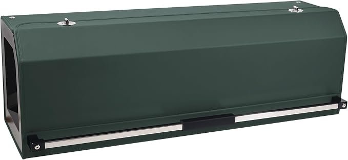 Car Trunk Organizer Sturdy Car Storage Organizer with Lid and Push-pull Handle Collapsible Leather Cargo Organizer for Suv, Truck, Sedan, Van (Green, 40.5 x 11.4 x 12.2in)
