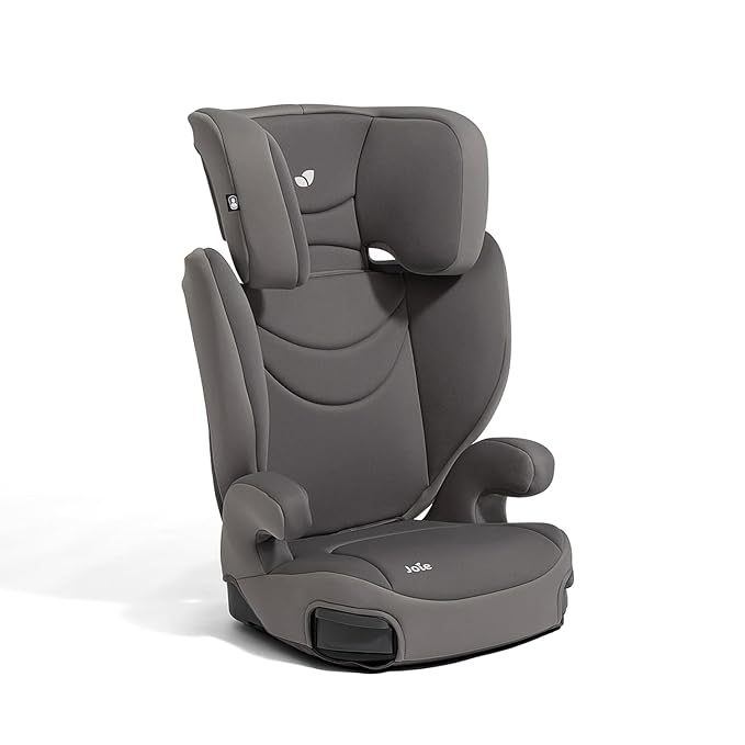Joie Basil Highback and Backless Booster Car Seat for Big Kids 4 to 12 Years Old, Lightweight 2-in-1 Design (Thunder)